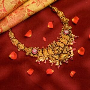 Pink Blossom Antique Necklace